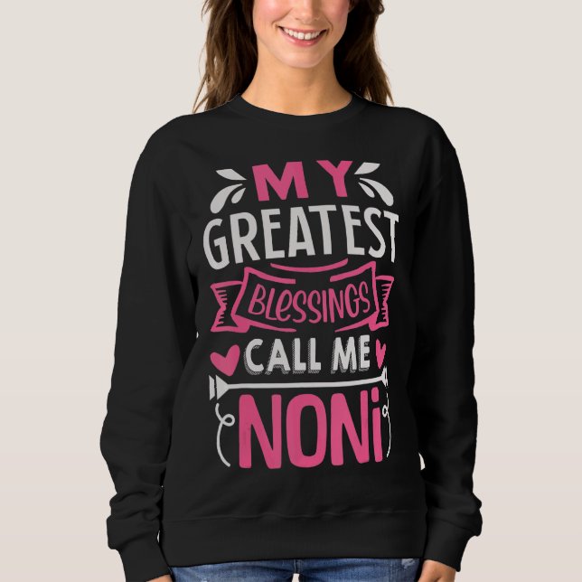 Camiseta As Minhas Maiores Bênçãos Chamam-Me Noni (Frente)