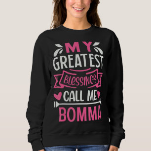 Camiseta As Minhas Maiores Bênçãos Chamam-Me Vovó Bomma