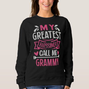 Camiseta As Minhas Maiores Bênçãos Chamam-Me Vovó De Grammy