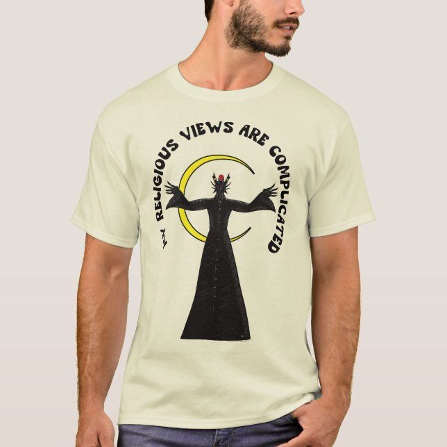 Camiseta As Minhas Opiniões Religiosas São Complicadas (Frente)