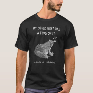 Camiseta As Minhas Outras Coisas Têm Um Sapo Nele, Animal 1