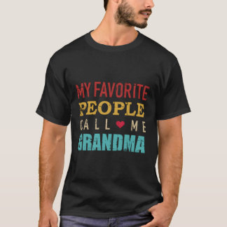 Camiseta As Minhas Pessoas Favoritas Chamam-Me Avó