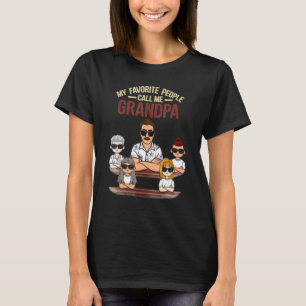 Camiseta As Minhas Pessoas Favoritas Chamam-Me Avô Dia de o