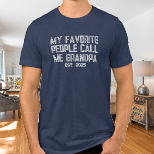 Camiseta As Minhas Pessoas Favoritas Chamam-Me Avô Est 2025