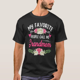 Camiseta As minhas Pessoas favoritas chamam-me Avó, mãe bon