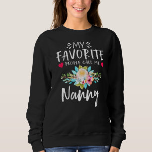 Camiseta As Minhas Pessoas Favoritas Chamam-Me Avó, Mãe Flo