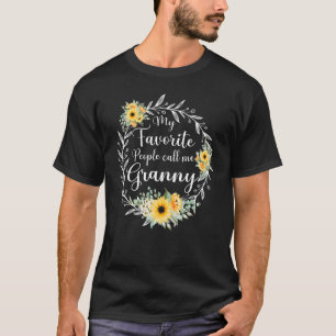 Camiseta As Minhas Pessoas Favoritas Chamam-Me Avó Mulheres