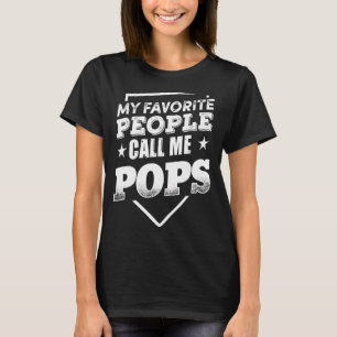 Camiseta As Minhas Pessoas Favoritas Chamam-Me Avô Pop Pop