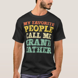 Camiseta As Minhas Pessoas Favoritas Chamam-Me Avô Vintage 