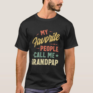 Camiseta As minhas Pessoas favoritas chamam-me Avô Vintage