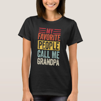 Camiseta As Minhas Pessoas Favoritas Chamam-Me Avô, Vintage