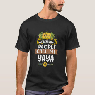 Camiseta As Minhas Pessoas Favoritas Chamam-Me Avó Yaya