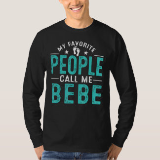 Camiseta As Minhas Pessoas Favoritas Chamam-Me Bebe Vintage