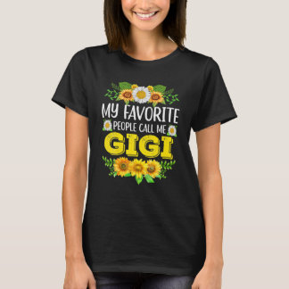 Camiseta As minhas Pessoas favoritas chamam-me de Gigi Sunf