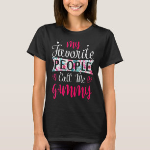 Camiseta As minhas Pessoas favoritas chamam-me de Mãe Flora
