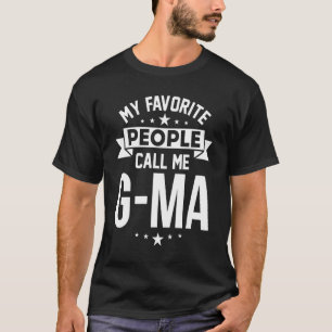 Camiseta As Minhas Pessoas Favoritas Chamam-Me G mãe