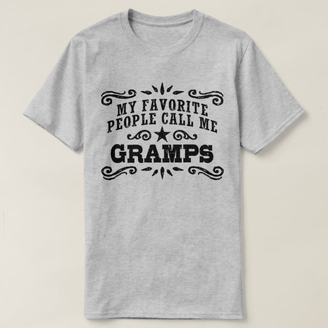 Camiseta As Minhas Pessoas Favoritas Chamam-Me Grampos (Frente do Design)