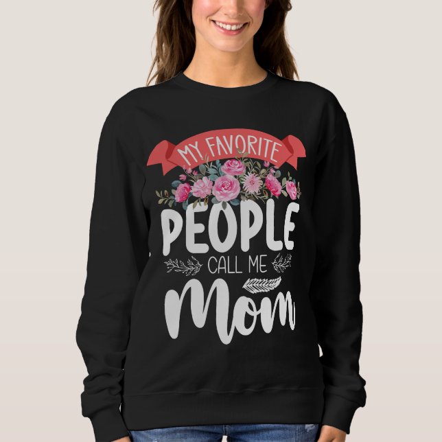 Camiseta As Minhas Pessoas Favoritas Chamam-Me Mãe Família  (Frente)