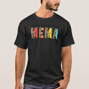 Camiseta As Minhas Pessoas Favoritas Chamam-Me Mema Leopard