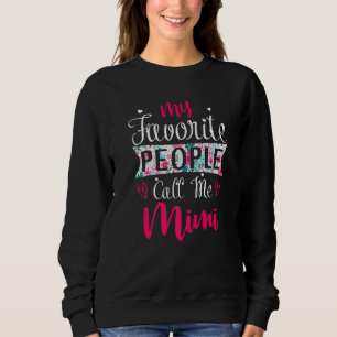 Camiseta As minhas Pessoas favoritas chamam-me Mimi Floral