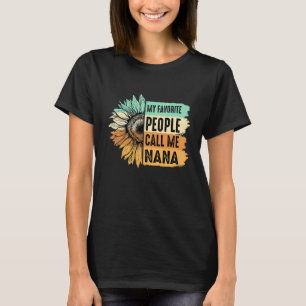 Camiseta As minhas Pessoas favoritas chamam-me Nana Sunflow