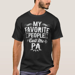 Camiseta As Minhas Pessoas Favoritas Chamam-Me Pa Avô Engra