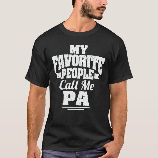Camiseta As Minhas Pessoas Favoritas Chamam-Me Pa Curioso A (Frente)