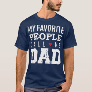 Camiseta As minhas pessoas favoritas chamam-me pai