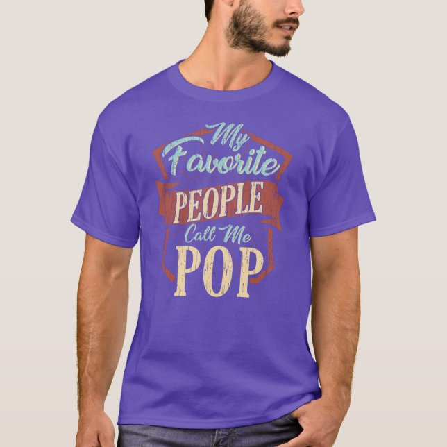 Camiseta As minhas Pessoas favoritas chamam-me Pai Divertid (Frente)