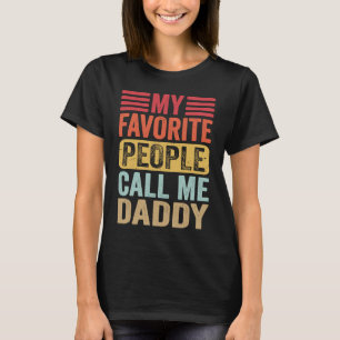 Camiseta As minhas Pessoas favoritas chamam-me Pai Retro Pa