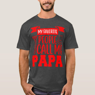 Camiseta As minhas pessoas favoritas chamam-me papa 