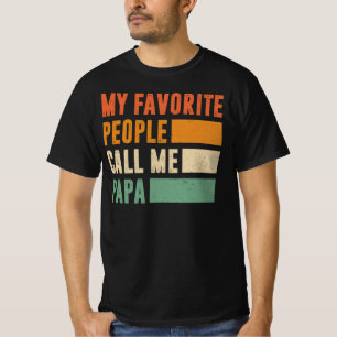 Camiseta As Minhas Pessoas Favoritas Chamam-Me Papa