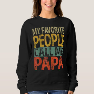 Camiseta As minhas Pessoas favoritas chamam-me Papa Pai Vov