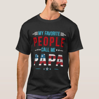 Camiseta As Minhas Pessoas Favoritas Chamam-Me Papa Patriot