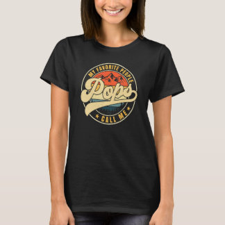 Camiseta As Minhas Pessoas Favoritas Chamam-Me Pop Correspo
