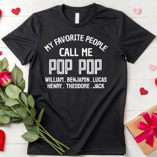Camiseta As minhas Pessoas favoritas chamam-me Pop Pop