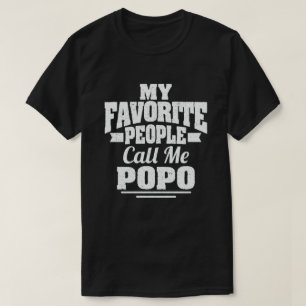 Camiseta As Minhas Pessoas Favoritas Chamam-Me Popo Engraça