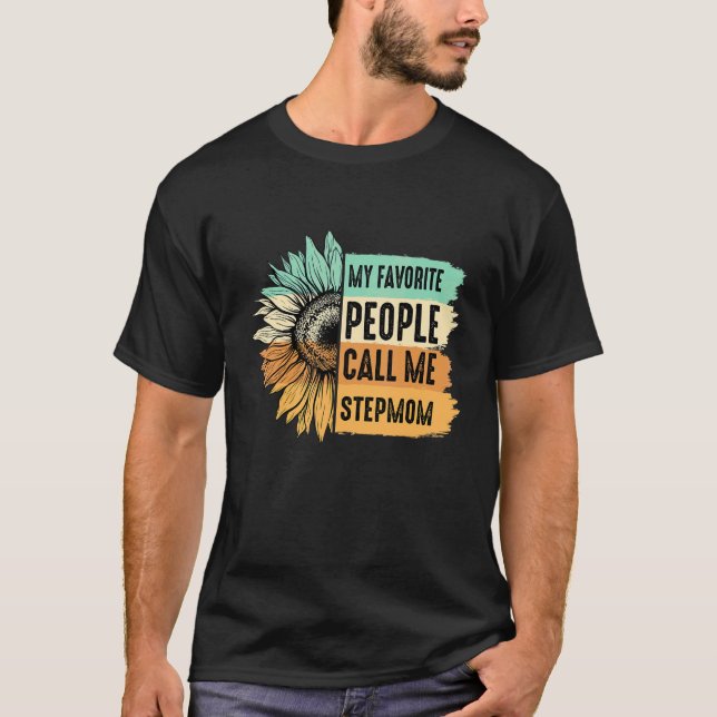 Camiseta As Minhas Pessoas Favoritas Chamam-Me Stepma Sunfl (Frente)