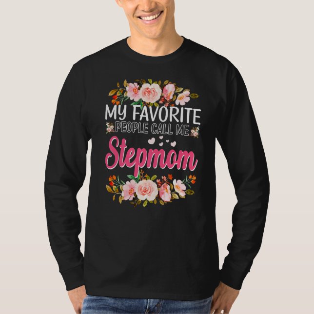 Camiseta As minhas Pessoas favoritas chamam-me Stepmmmam Fe (Frente)