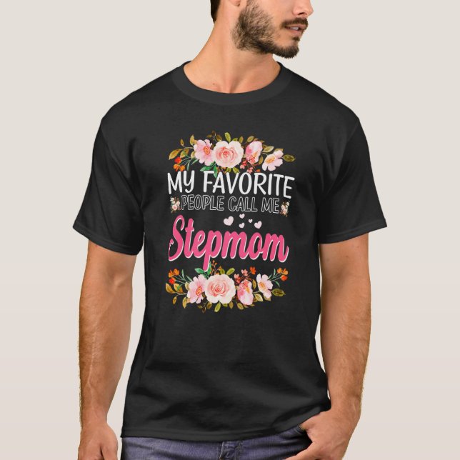 Camiseta As minhas Pessoas favoritas chamam-me Stepmmmam Fe (Frente)