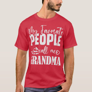 Camiseta As minhas pessoas favoritas chamam-me vovó favorit