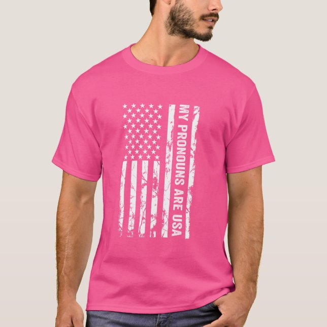 Camiseta As Minhas Pronuncias São Engraçadas Nos Estados Un (Frente)