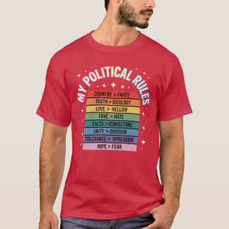 CAMISETA AS MINHAS REGRAS POLÍTICAS