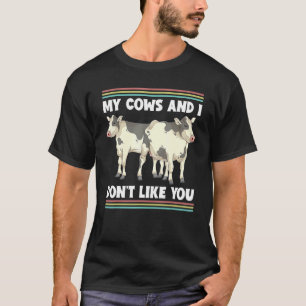 Camiseta As Minhas Vacas E Eu Não Gosto De Ti Fazenda O Far