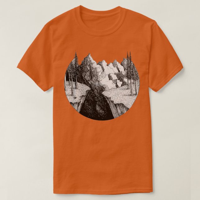 Camiseta As montanhas (Frente do Design)