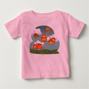 Camiseta As montanhas de flutuação dos desenhos animados
