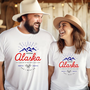 Camiseta As Montanhas do Alasca Estão Chamando Eu Devo Ir C