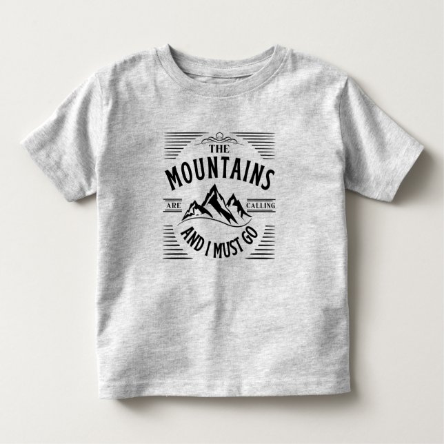 CAMISETA AS MONTANHAS ESTÃO A LIGAR E EU TENHO DE IR (Frente)