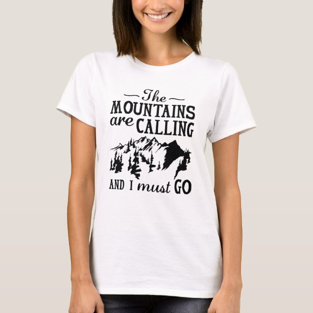 Camiseta As Montanhas Estão Chamando (Frente)