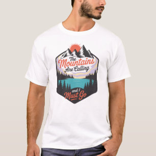 Camiseta As Montanhas Estão Chamando - Aventura Da Natureza